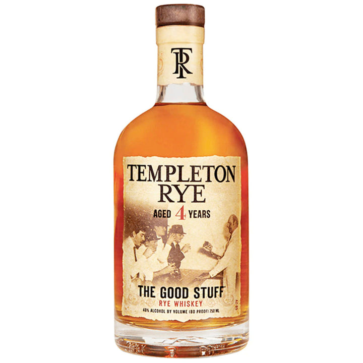 Templeton Rye Whiskey The Good Stuff 4yr