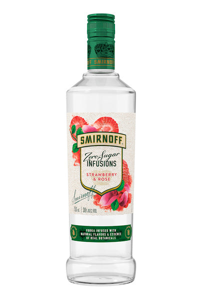 Smirnoff Zero Sugar Strawberry & Rose